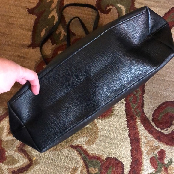 VICTORIA SECRET ToteBag Dual Handle Perforated Spell-Out Black + Silver $59 NEW - Picture 15 of 15